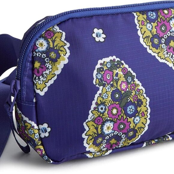 Women's Ripstop Woodward Small Belt Bag Kew Gardens Blue Water-Repellent Polyest - Picture 1 of 5